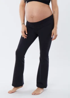 The Ultimate Flare Maternity + Postpartum Black Legging