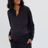The Ultimate Maternity and Nursing Pullover Black
